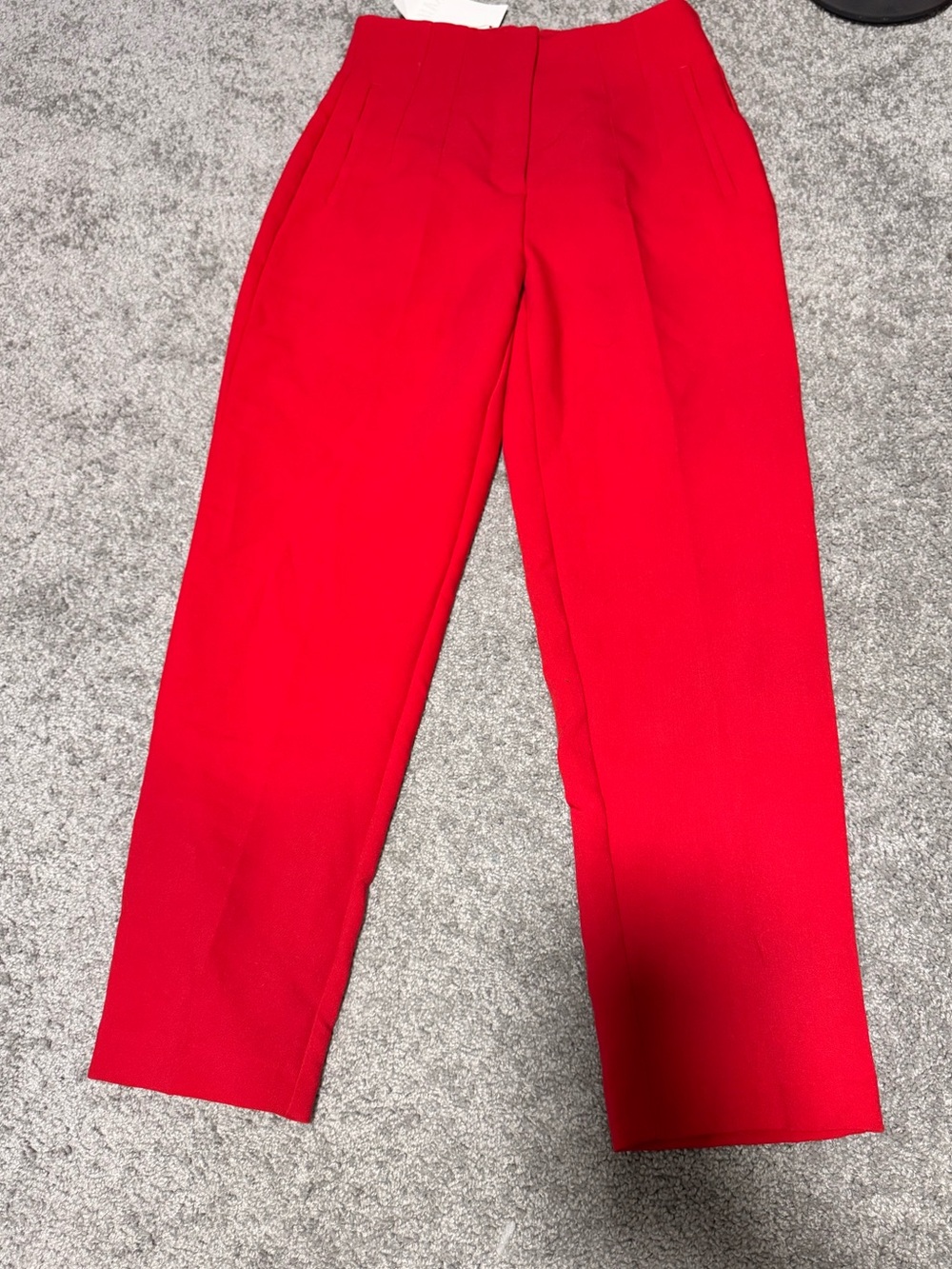 Red Tailored Women's Pant